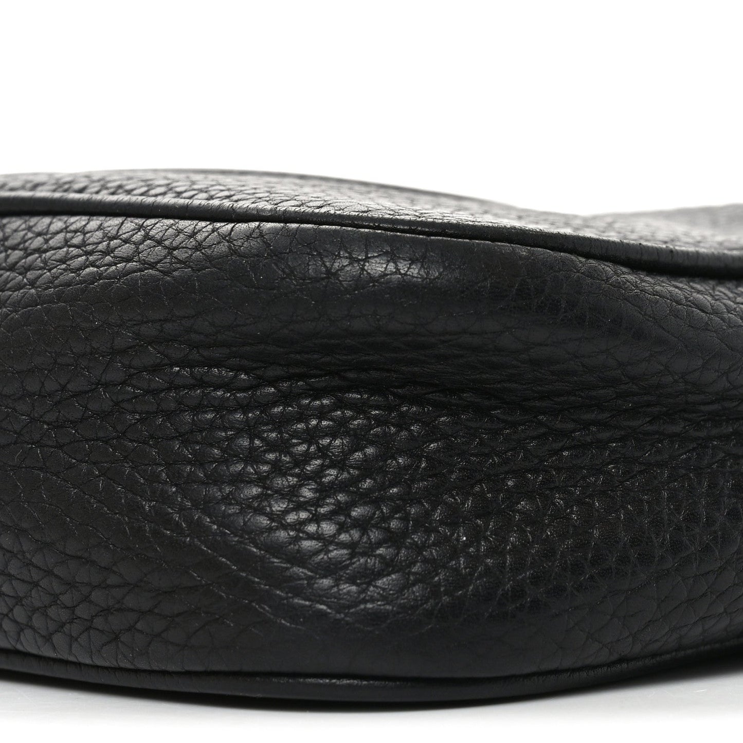 Pebbled Calfskin Mini Soho Disco Bag Black