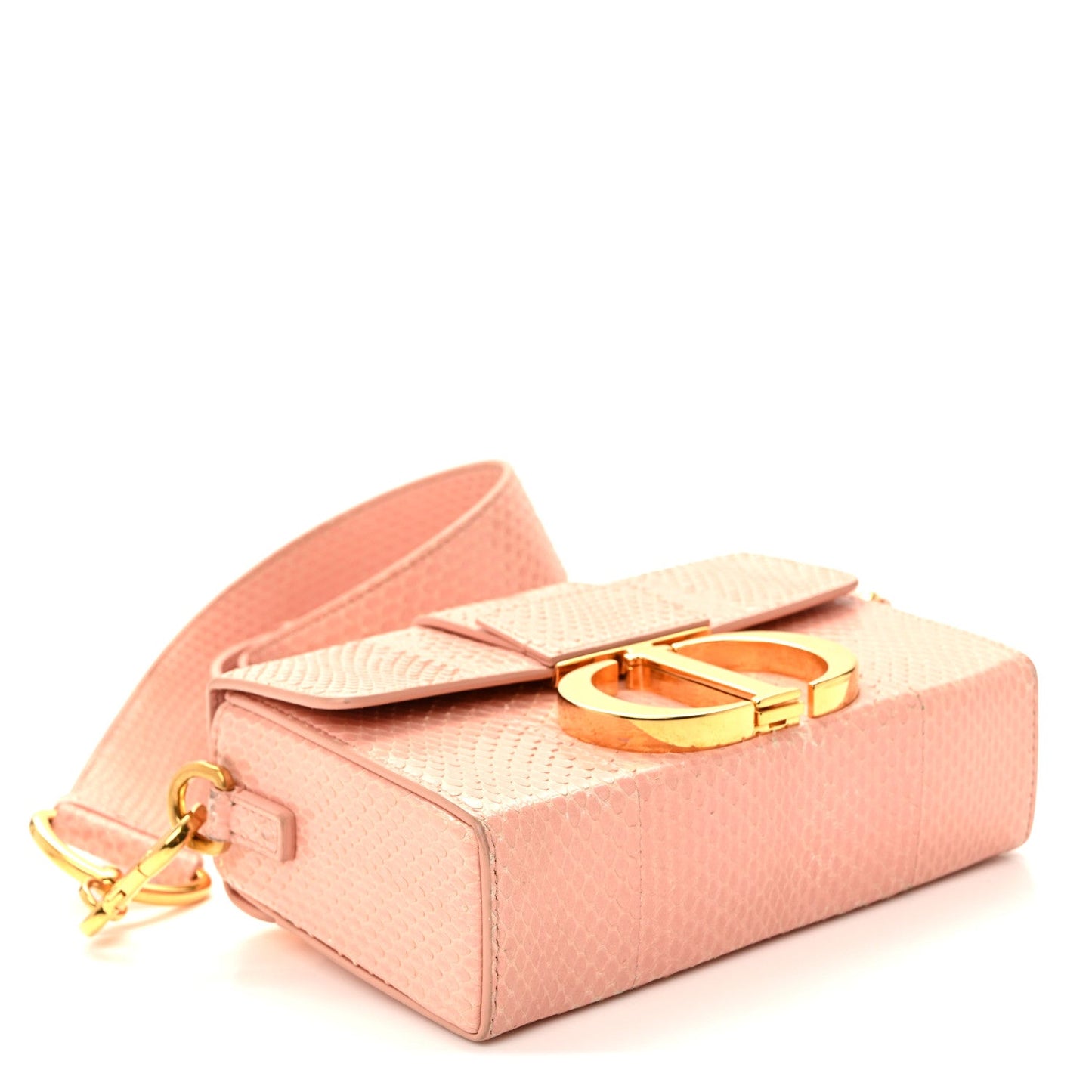 Snakeskin 30 Montaigne Box Bag Rose Clair