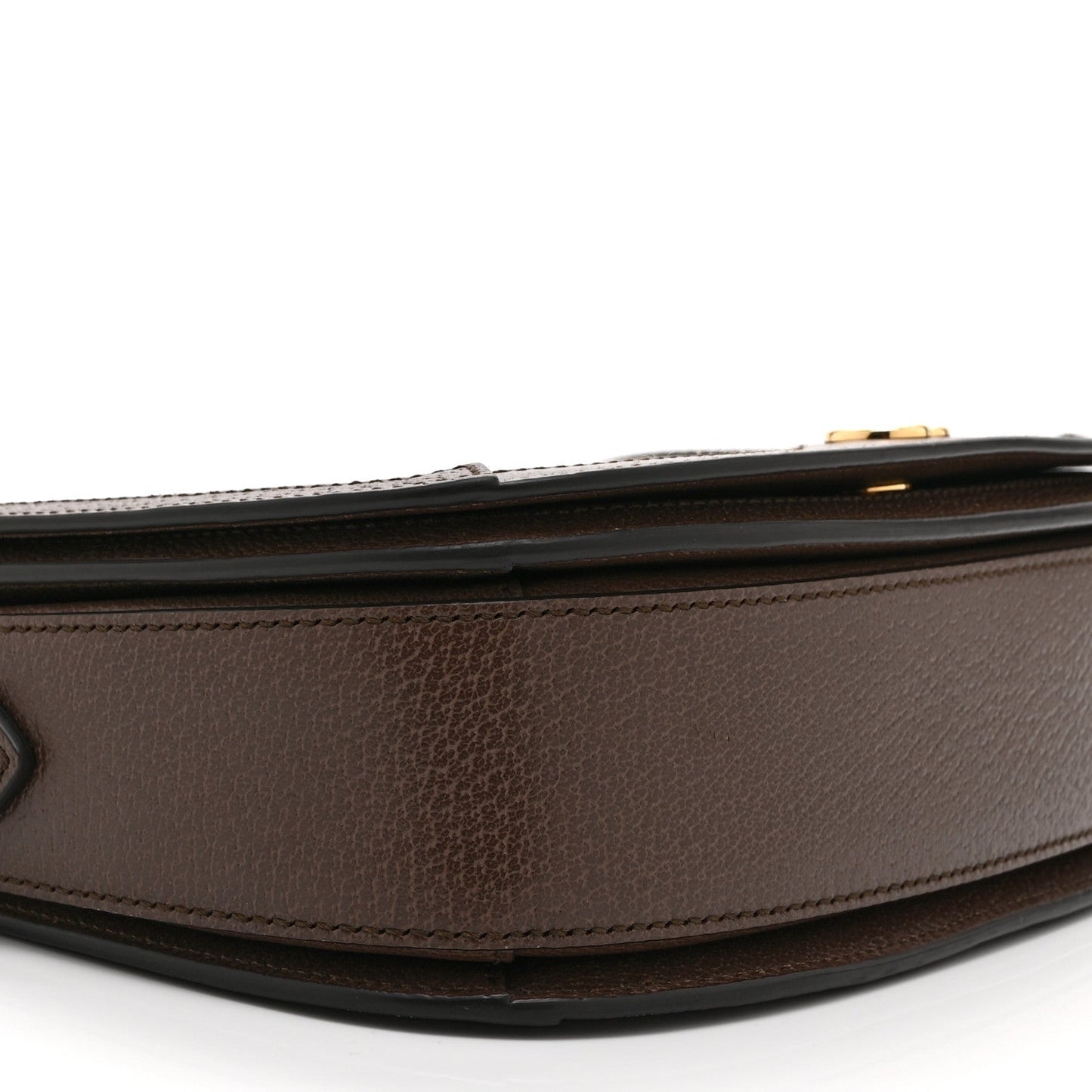 GG Supreme Monogram Web Small Ophidia Flap Messenger Bag Brown