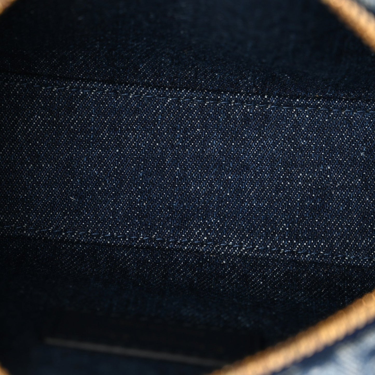 Denim Oblique Nano Groove 17 Bag Blue
