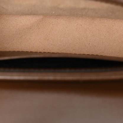GG Supreme Monogram Azalea Calfskin Web Horsebit 1955 Wallet On Strap Beige Ebony Brown Sugar