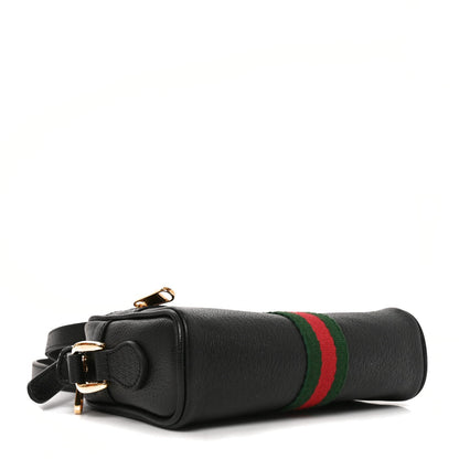 Calfskin Web Mini Ophidia Shoulder Bag Black