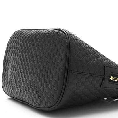 Microguccissima Medium Dome Bag Black