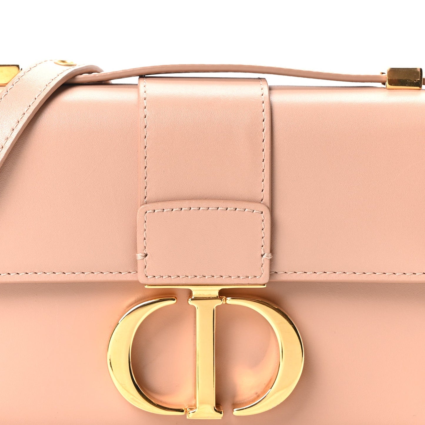 Smooth Calfskin Micro 30 Montaigne Flap Bag Rose Des Vents