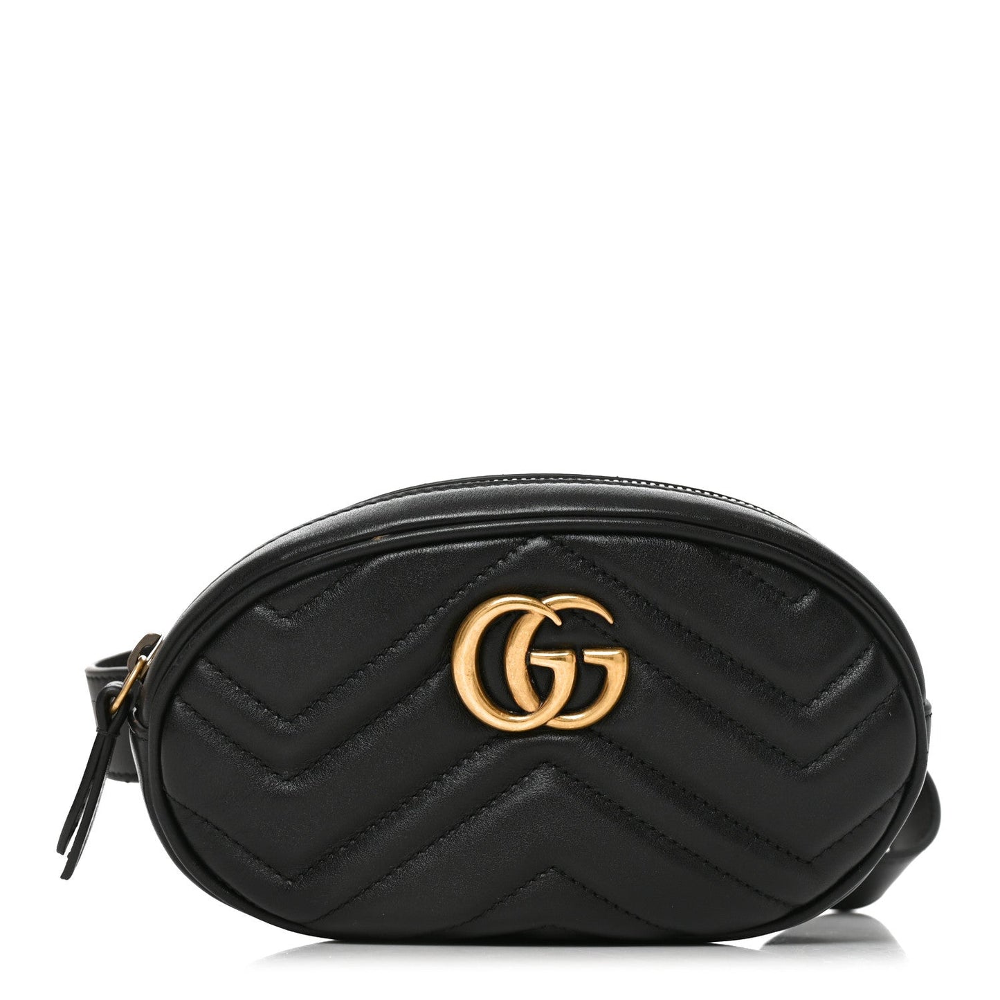 Calfskin Matelasse GG Marmont Belt Bag 95 38 Black