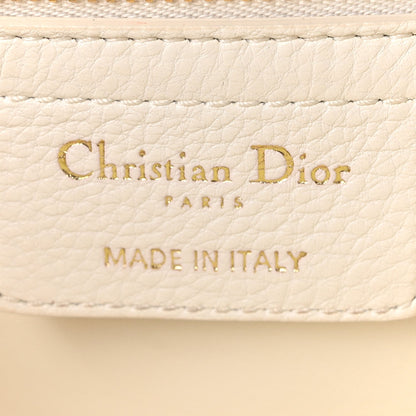 Grained Calfskin Cannage Large Caro Bag Latte
