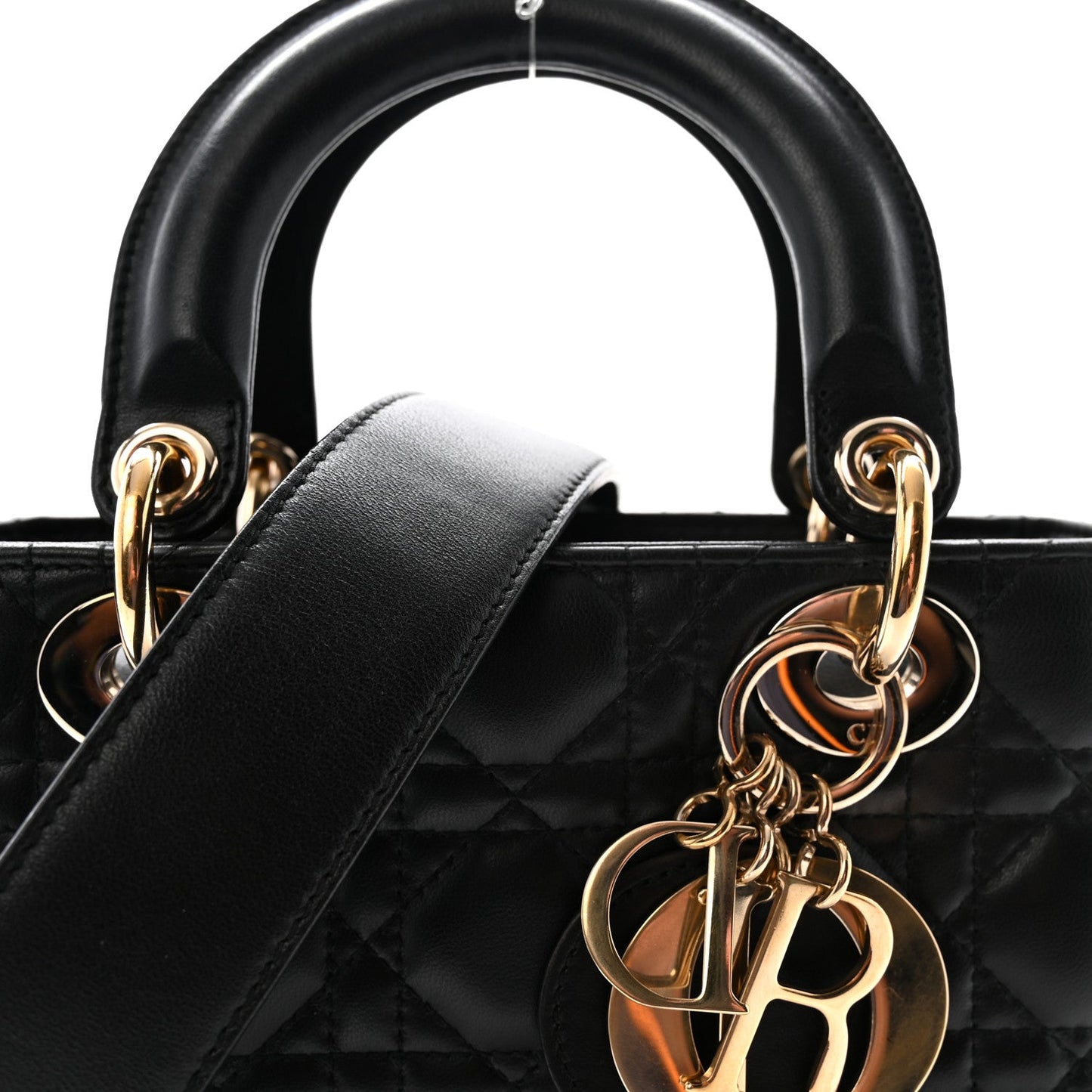 Lambskin Cannage Small My ABCDior Lady Dior Black