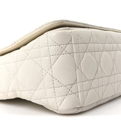 Supple Calfskin Cannage Medium Caro Bag Ivory
