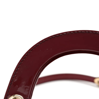 Patent Cannage Mini Lady Dior Red