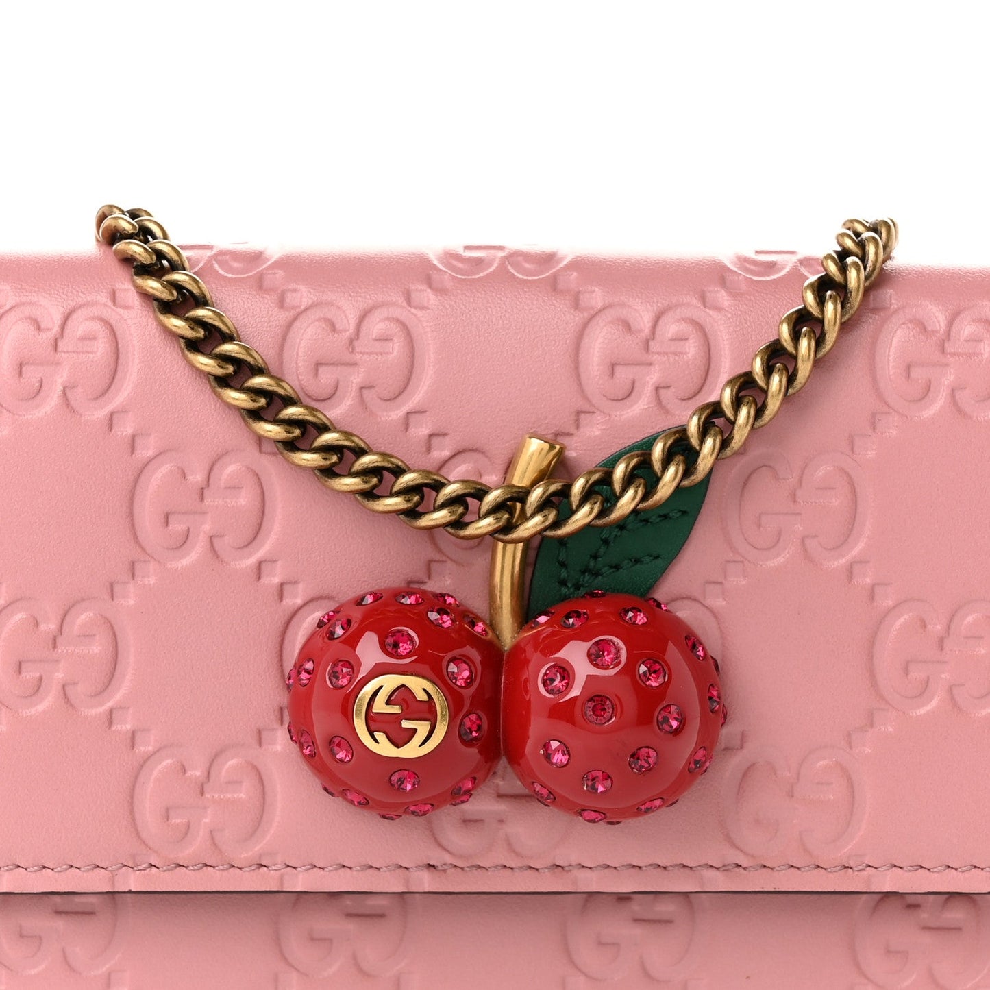 Guccissima Mini Cherry Chain Bag Rose
