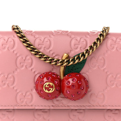 Guccissima Mini Cherry Chain Bag Rose