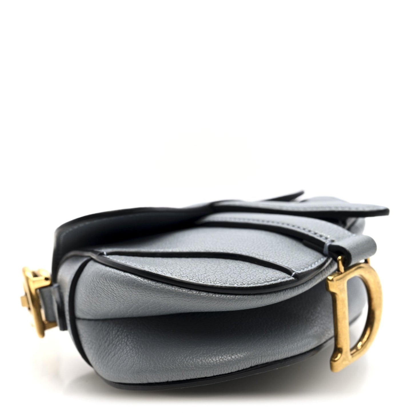 Goatskin Micro Saddle Bag  Cloud Blue