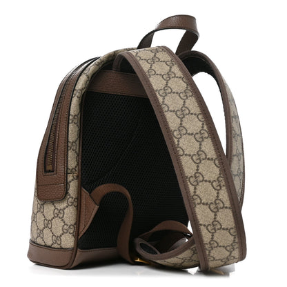 GG Supreme Monogram Calfskin Web Small Ophidia Day Backpack Beige Ebony New Acero