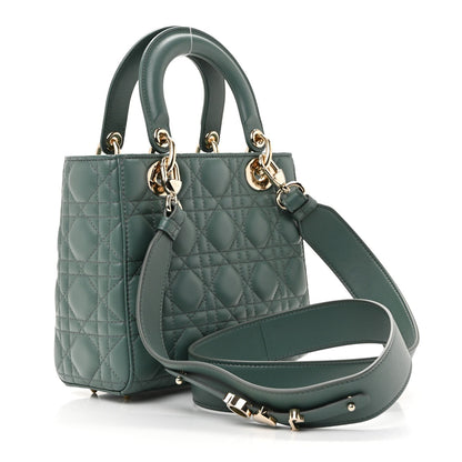 Lambskin Cannage Small My ABCDior Lady Dior Army Green