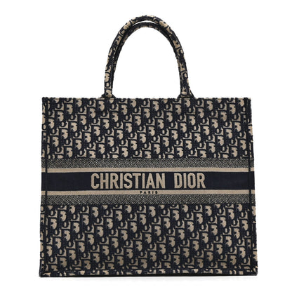 Oblique Large Book Tote Blue Multicolor