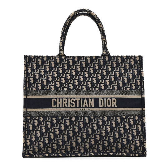 Oblique Large Book Tote Blue Multicolor