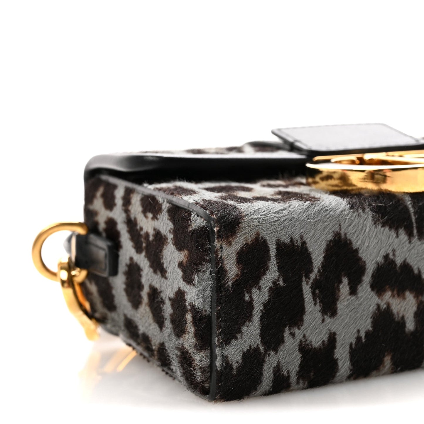 Pony Hair 30 Montaigne Box Bag Blue