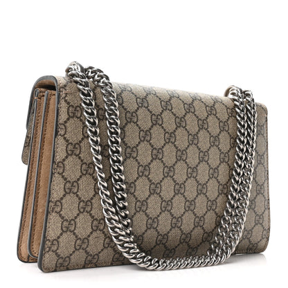 GG Supreme Monogram Small Dionysus Shoulder Bag Taupe