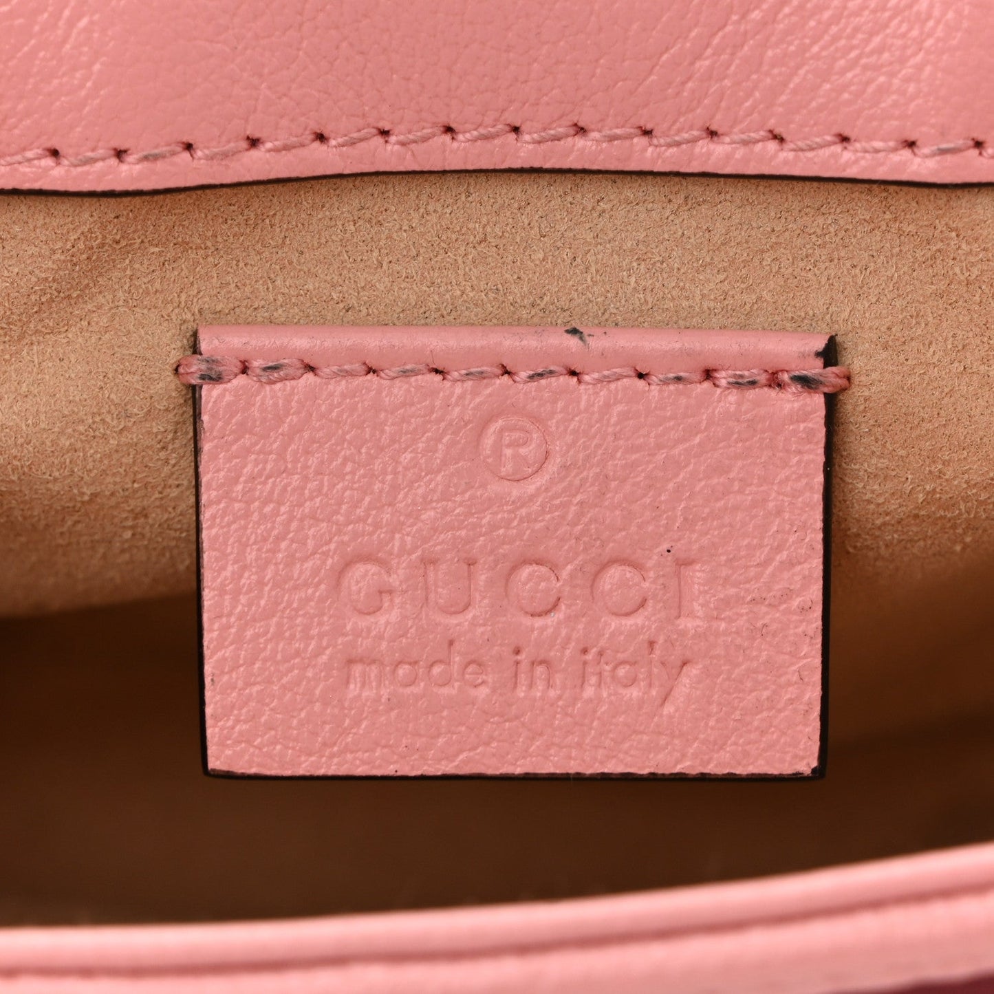 Azalea Calfskin Enamel Matelasse Diagonal Super Mini Torchon GG Marmont Shoulder Bag New Cherry Red Wild Rose