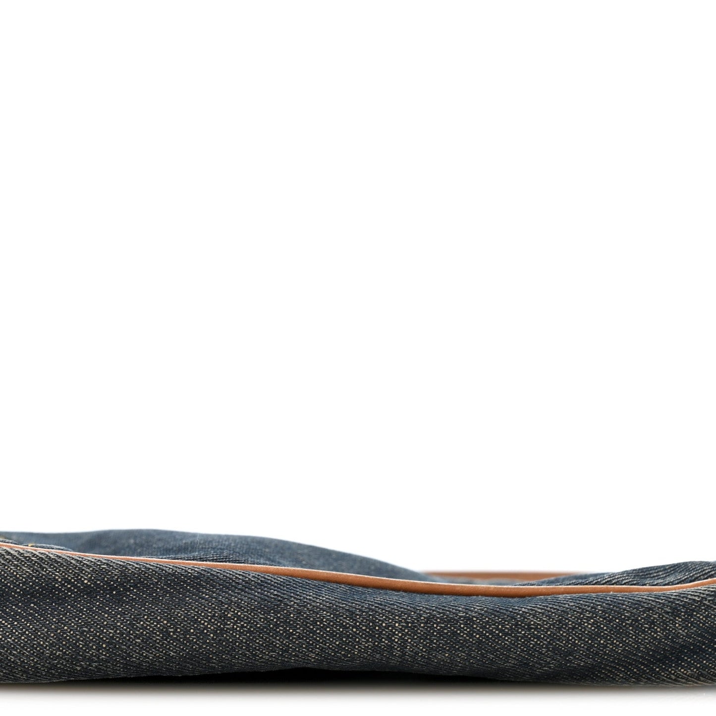 Denim Mini Saddle Pochette Navy