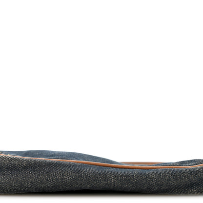 Denim Mini Saddle Pochette Navy