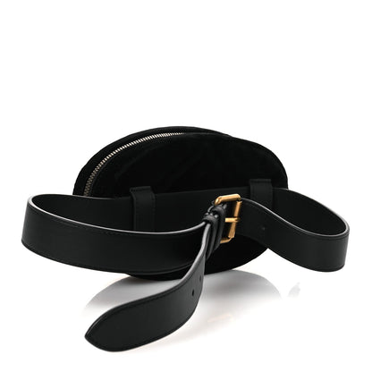 Velvet Matelasse Crystal Star GG Marmont Belt Bag 75 30 Black