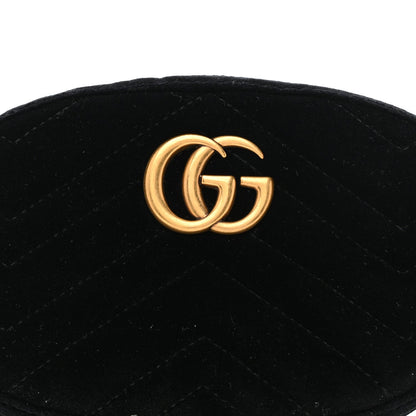 Velvet Matelasse GG Marmont Belt Bag 75 30 Black