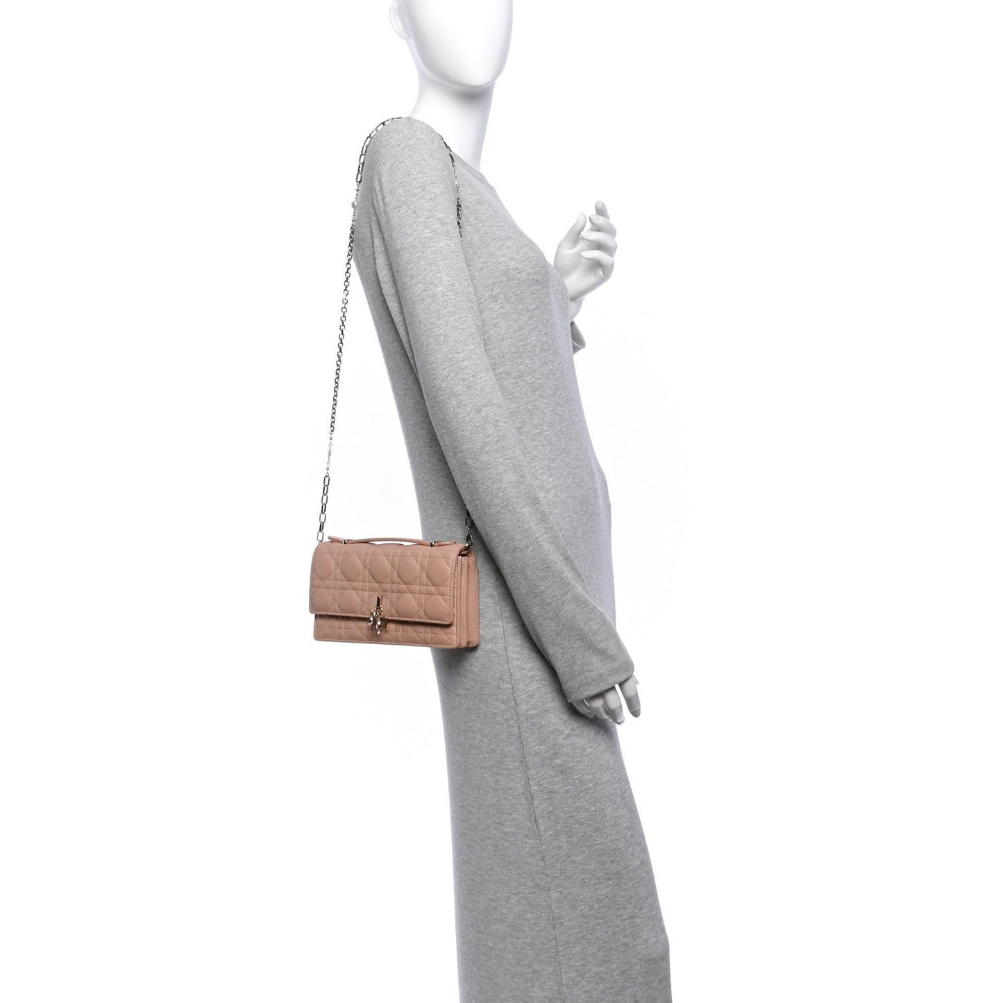 Lambskin Cannage Mini My Dior Bag Rose Des Vents