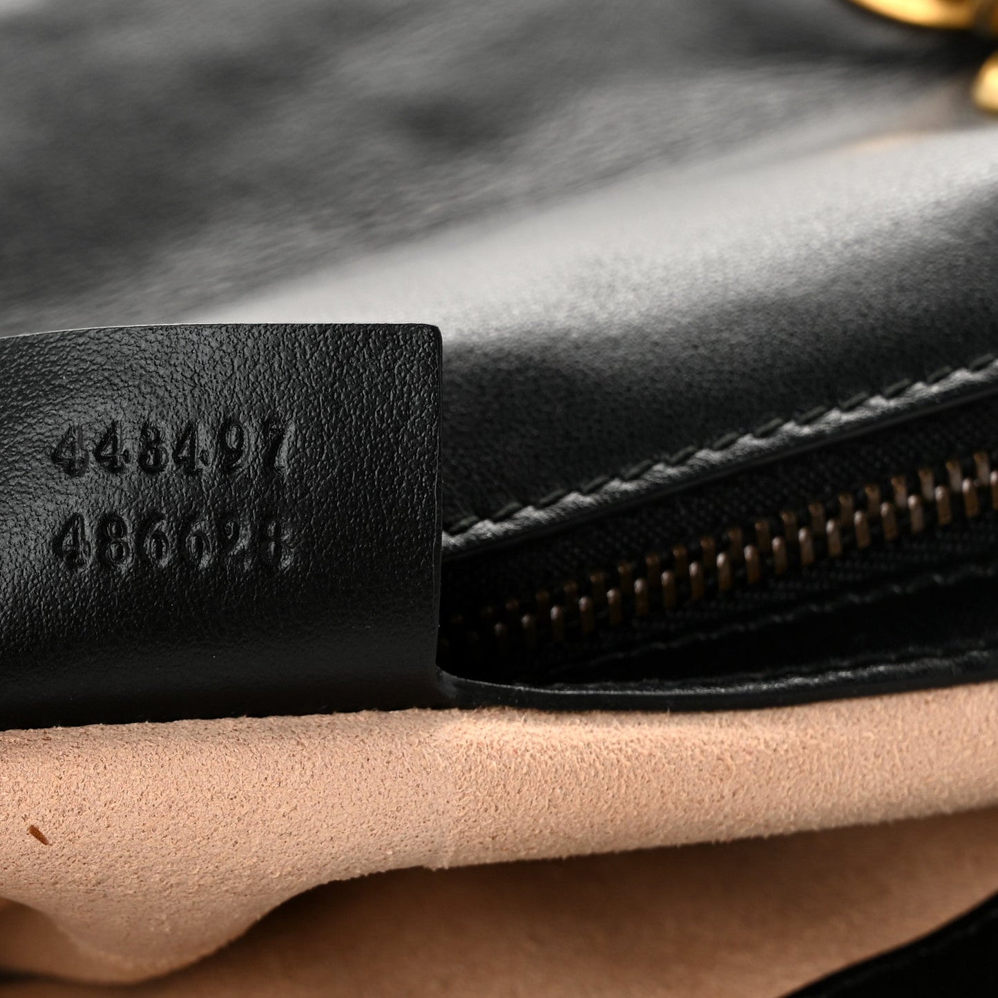 Calfskin Matelasse Small GG Marmont Shoulder Bag Black