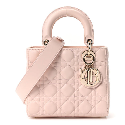 Lambskin Cannage Small My ABCDior Lady Dior Light Pink