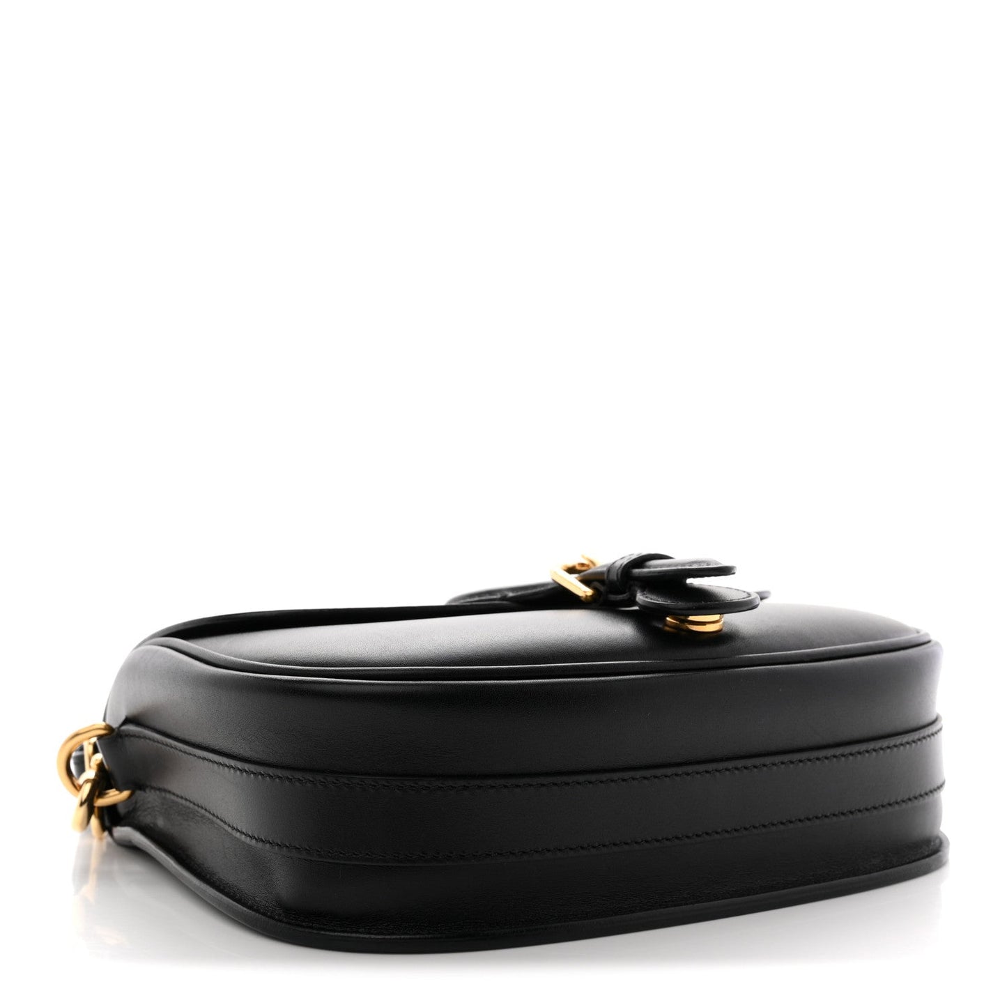 Box Calfskin Medium Bobby Flap Black