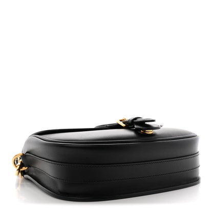 Box Calfskin Medium Bobby Flap Black