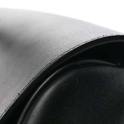 Box Calfskin Medium Bobby Flap Black