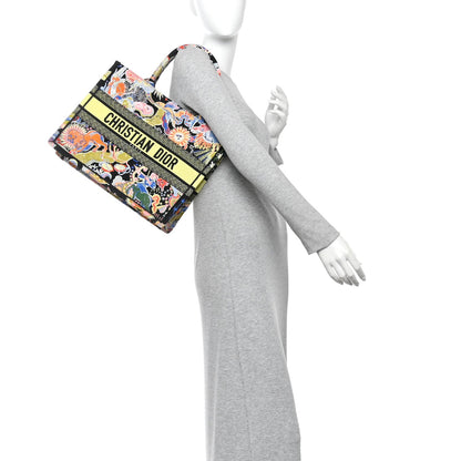 Canvas Zodiac Fantastico Embroidered Medium Book Tote Black Multicolor