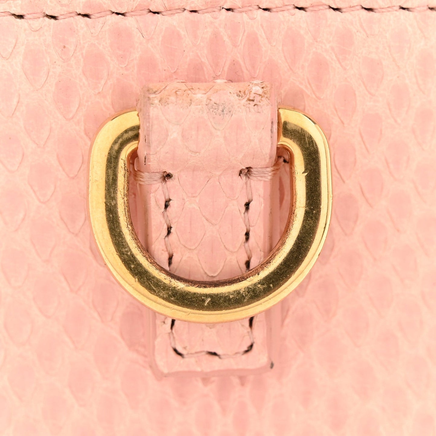 Snakeskin 30 Montaigne Box Bag Rose Clair