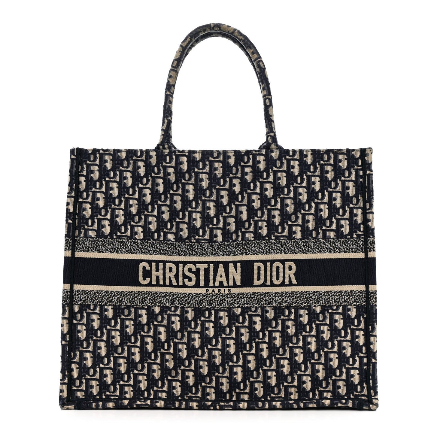 Oblique Large Book Tote Blue Multicolor