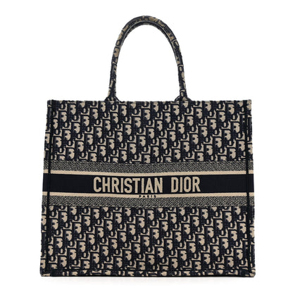Oblique Large Book Tote Blue Multicolor