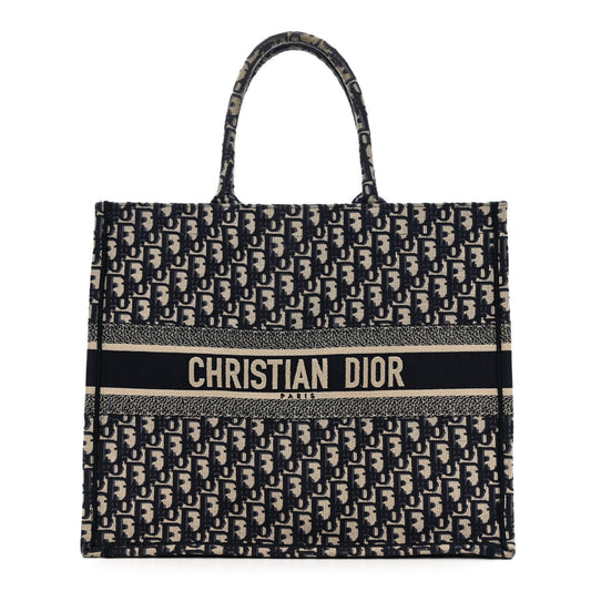 Oblique Large Book Tote Blue Multicolor