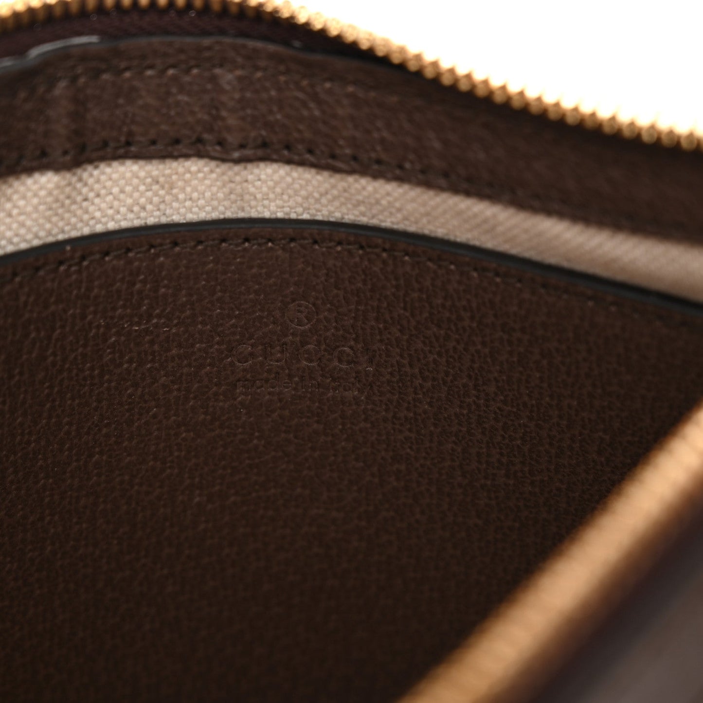 GG Supreme Monogram Textured Dollar Calfskin Web Small Ophidia GG Handbag Beige Ebony New Acero
