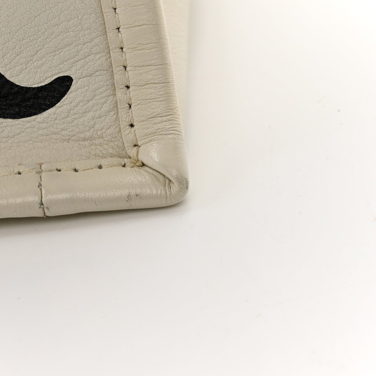Calfskin Large Surrealism Book Tote Ivory