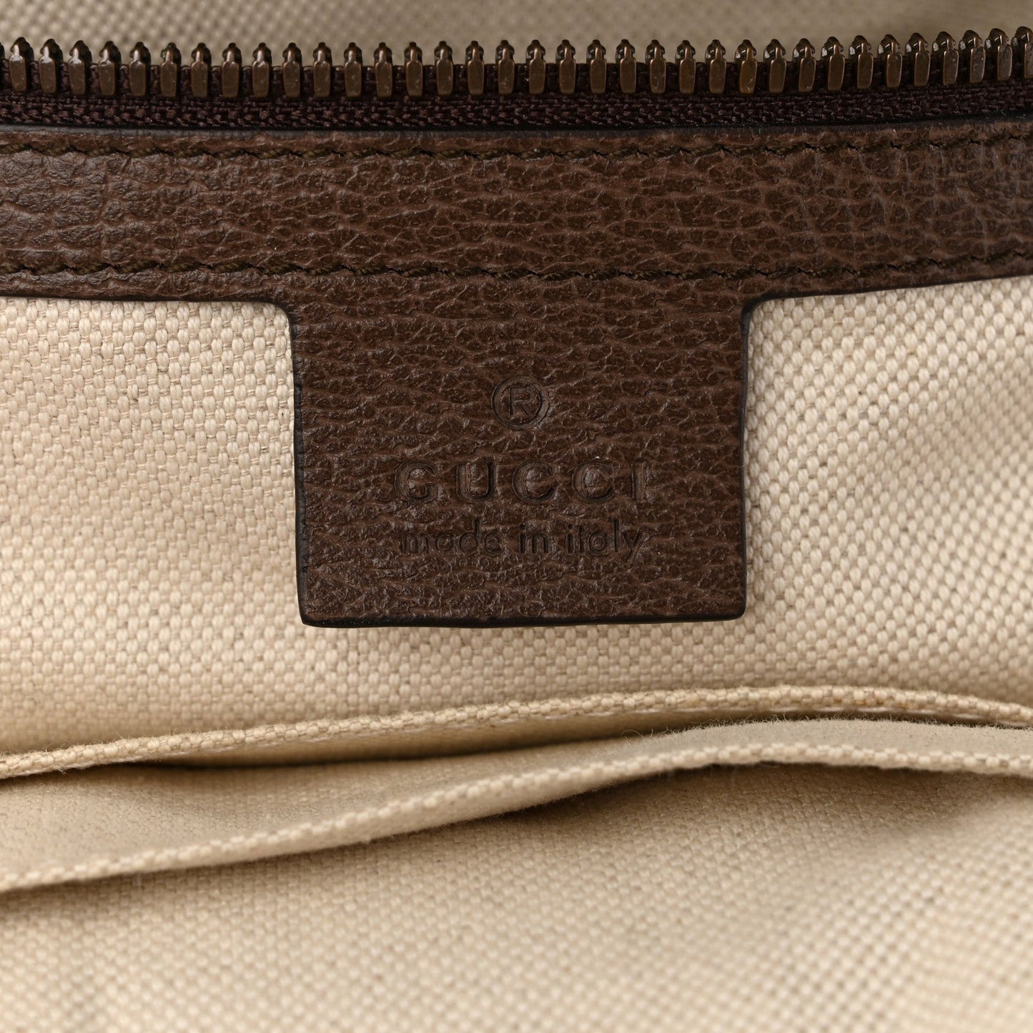 GG Supreme Monogram Calfskin Web Small Ophidia Day Backpack Beige Ebony New Acero