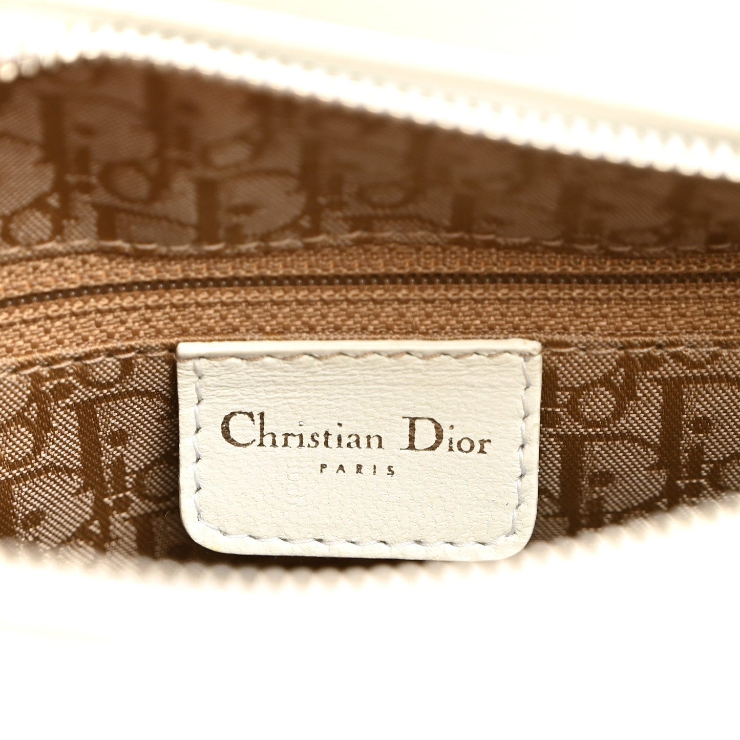 Lambskin Cannage Medium Lady Dior White