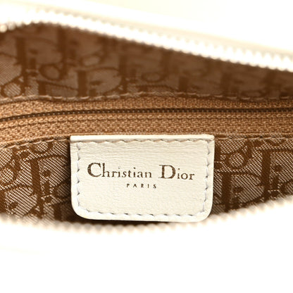 Lambskin Cannage Medium Lady Dior White