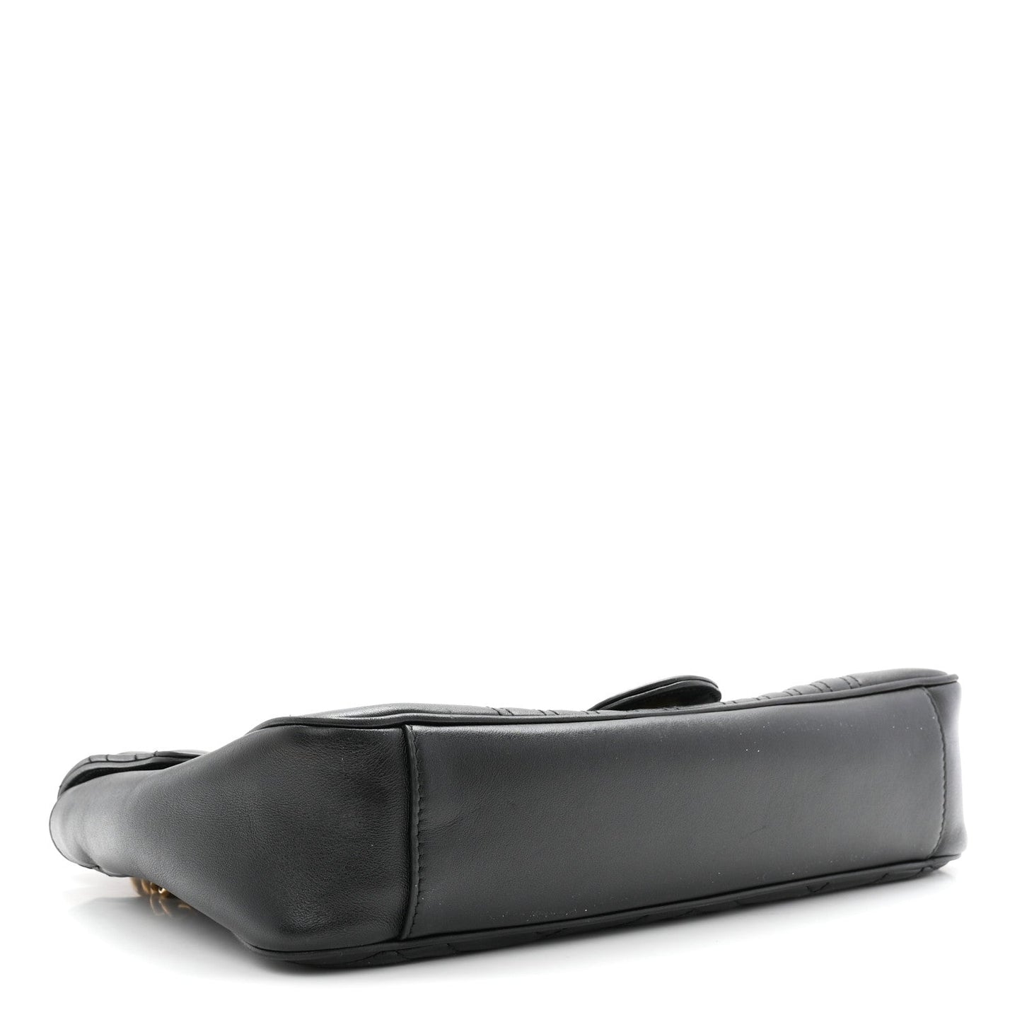 Calfskin Matelasse Medium GG Marmont Shoulder Bag Black