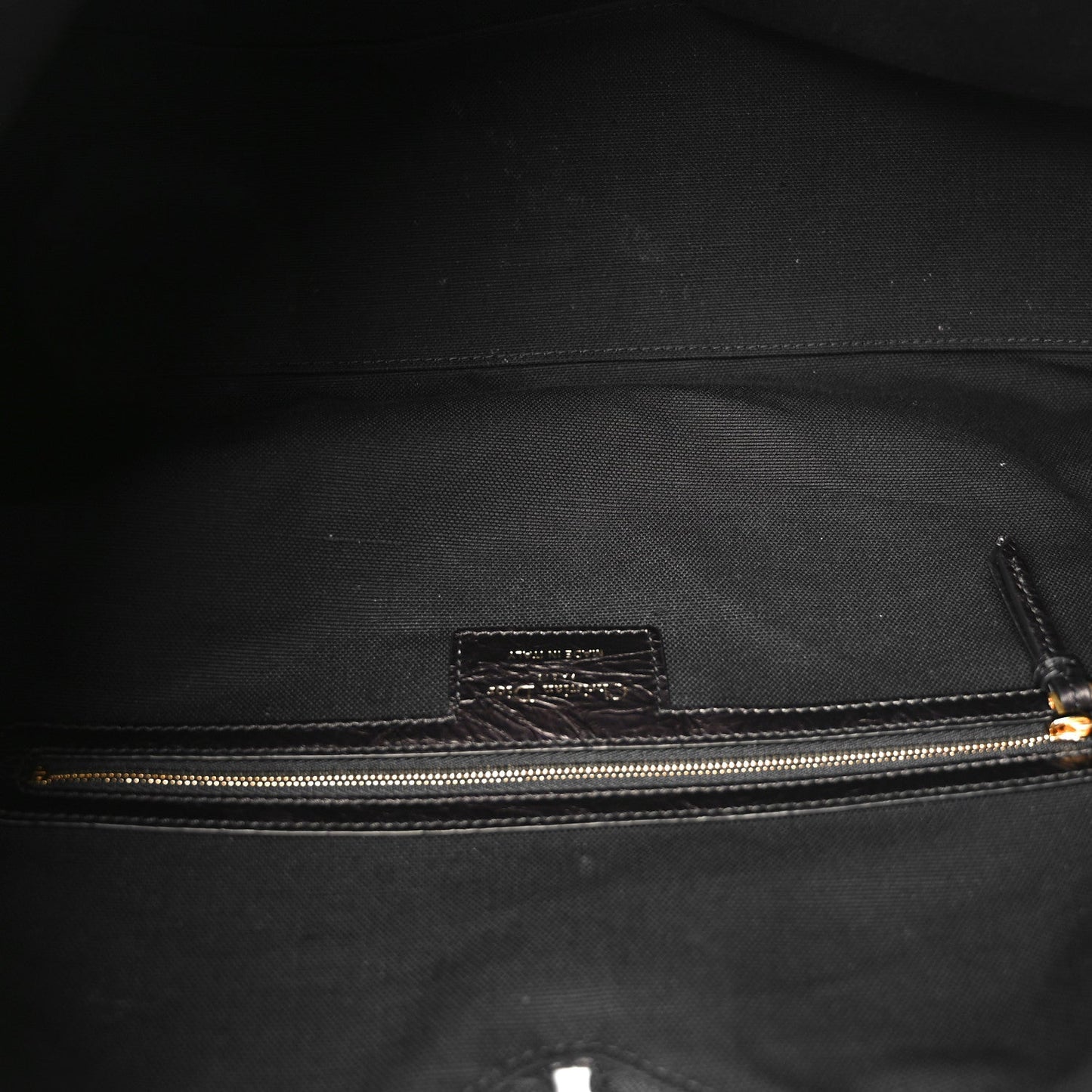 Crinkled Calfskin Macrocannage Large Voyage Bag Black