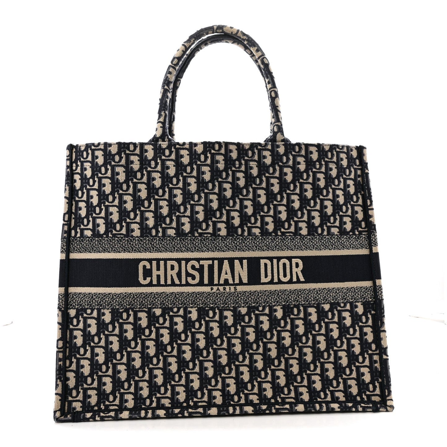 Oblique Large Book Tote Blue Multicolor