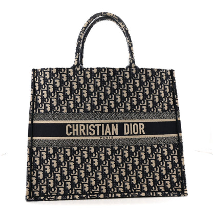 Oblique Large Book Tote Blue Multicolor