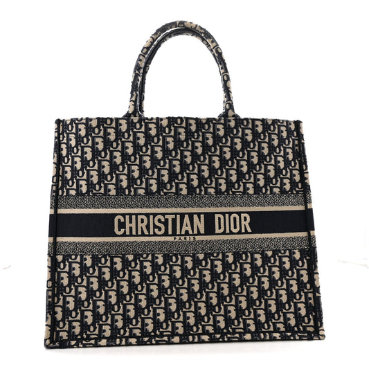 Oblique Large Book Tote Blue Multicolor