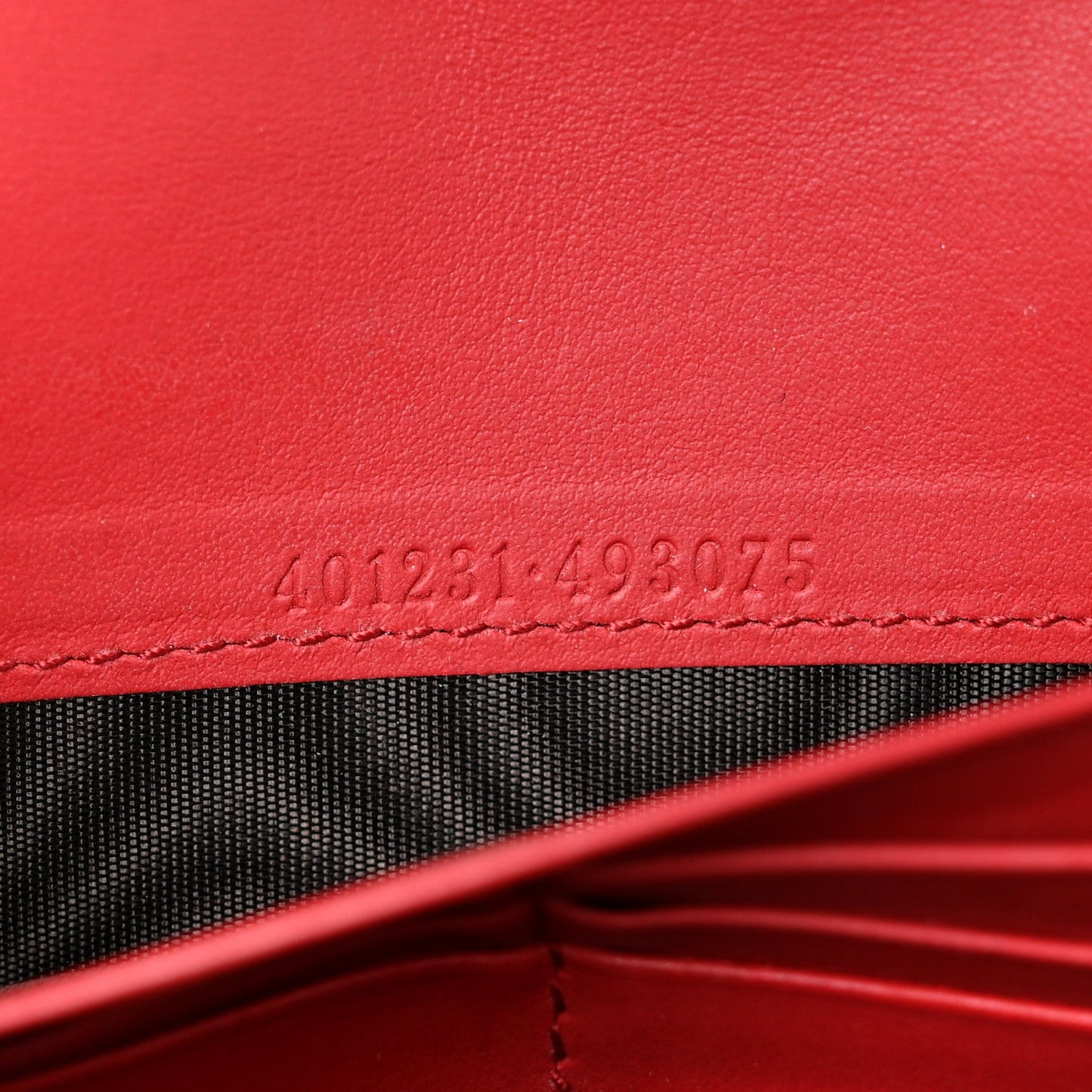 GG Supreme Monogram Mini Dionysus Chain Wallet Beige Vulcanic Red