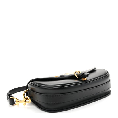 Box Calfskin East West Bobby Bag Black